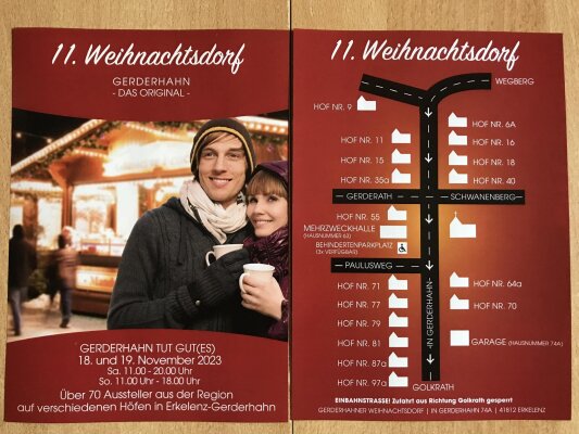 11. Weihnachtsdorf Gerderhahn am 18. &amp; 19. November 2023 - 11. Weihnachtsdorf Gerderhahn am 18. &amp; 19. November 2023