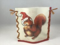 Stimmungslicht "Weihnachtseule und Weihnachtseichhörnchen"