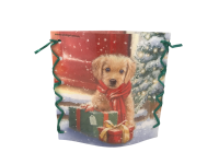 Stimmungslicht "Weihnachtshund mit Geschenk"