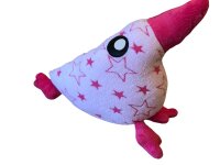 rosa Vogel "Lulu" - Geburts- oder Taufgeschenk für Mädchen