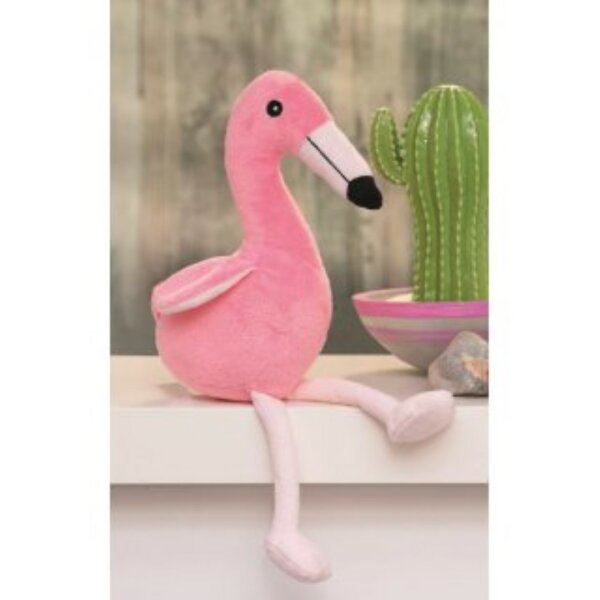 Flamingo "Rosy" von Glorex, Handarbeit, NEU, fertiges Kuscheltier, Geschenk,Kind