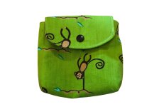Pixibuch-Tasche (grün mit Affe)