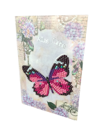 Grußkarte Motiv Schmetterling "Alles Liebe"