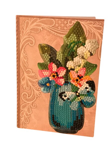Grußkarte Motiv Blumen in Vase
