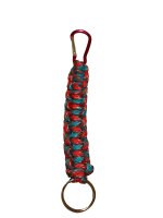 Schlüsselanhänger aus Paracord Multicolor_Blau-rot