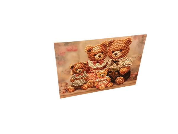 Grußkarte Motiv Teddyfamilie