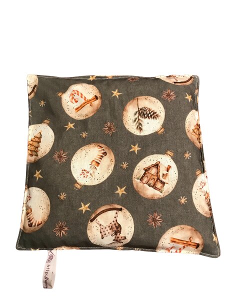 Wärmekissen Kirschkern "Weihnachtskugeln" KK84 quadratisch