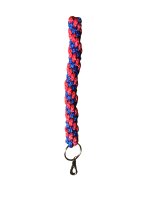 Schlüsselanhänger aus Paracord blau-rot -...