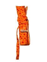 Bestecktasche "orange Blumen"