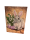 Grußkarte Motiv "graues Kaninchen mit Blumen"