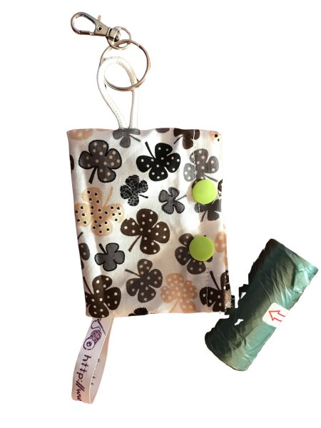 Hundekotbeutel-Tasche (Kleeblätter)