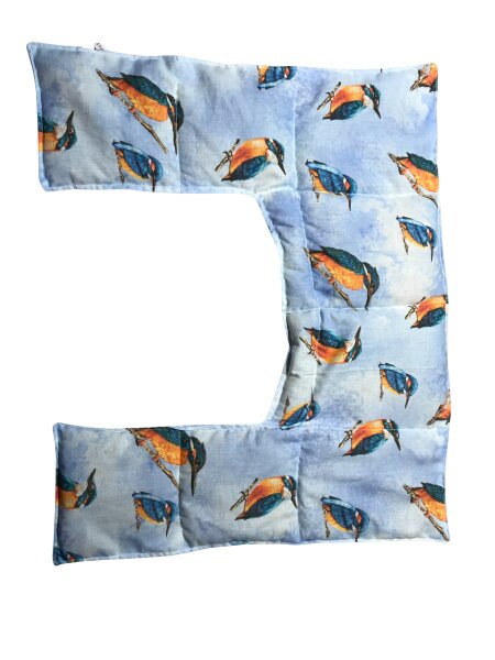 nackengerechtes Wärmekissen Rapssamen RNXXL96 "Eisvogel"