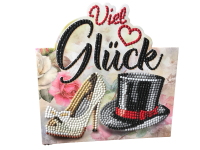 Grußkarte Hochzeit "Viel Glück"