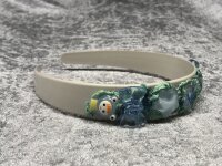 Haarreifen, handverziert, unikat