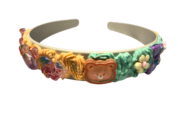 Haarreifen, handverziert, unikat