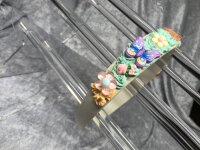 Haarreifen, handverziert, unikat