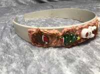 Haarreifen, handverziert, unikat