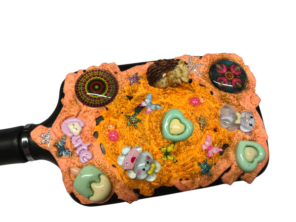 Haarbürste, handverziert, unikat