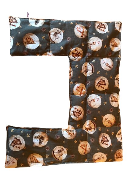 nackengerechtes Wärmekissen Rapssamen RNXXL84 "Weihnachtskugeln"