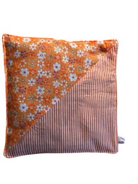 Wärmekissen Rapssamenkissen "orange Muster" quadratisch RK101