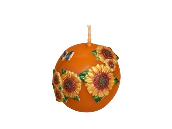 Kugelkerze Sonnenblumen Durchmesser ca. 7cm