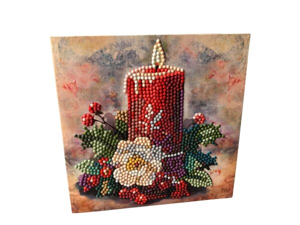 Grußkarte Weihnachtskarte Weihnachtskerze