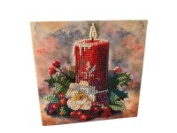 Grußkarte Weihnachtskarte Weihnachtskerze