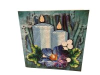 Grußkarte Weihnachtskarte Adventskerzen