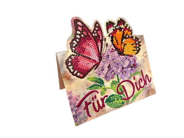 Grußkarte Motiv Schmetterling "Für Dich"
