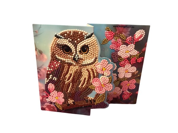 Grußkarte Motiv Eule