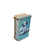 Buchkerze "Dalmatiner"