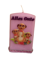 Rechteckkerze "Erdmännchen"