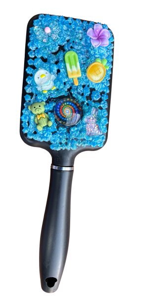 Haarbürste, handverziert, unikat