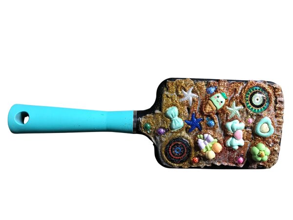 Haarbürste, handverziert, unikat