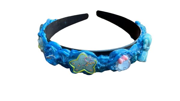 Haarreifen, handverziert, unikat