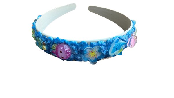 Haarreifen, handverziert, unikat