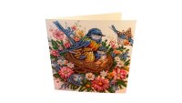 Diamond Painting-Grußkarte mit Vogelmotiv