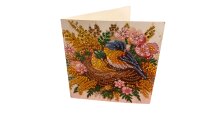 Diamond Painting-Grußkarte mit Vogelmotiv
