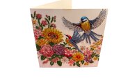 Diamond Painting-Grußkarte mit Vogelmotiv
