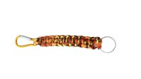 Schlüsselanhänger aus Paracord gelb-orange-rot...
