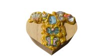 Herzdose, Holz, handverziert, unikat