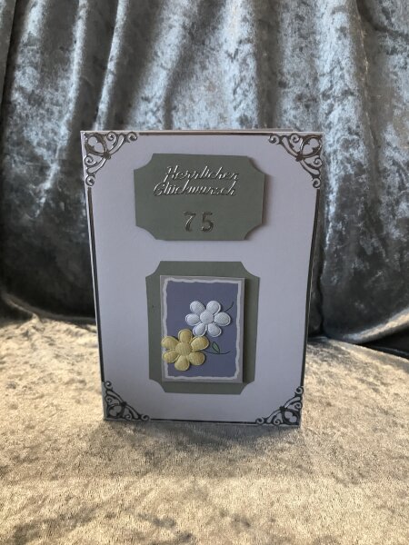 3D Grußkarte zum 75. Geburtstag, Art. 5349